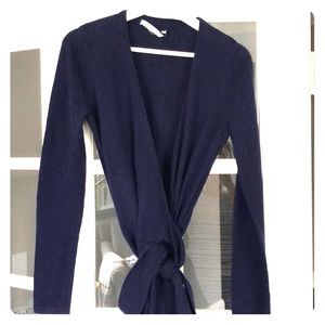 DVF sweater wrap dress